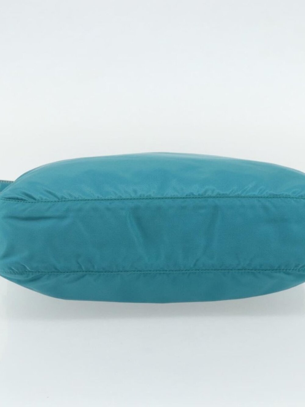 PRADA Shoulder Bag Nylon Turquoise Blue Silver Auth 177218A - Picture 6 of 16